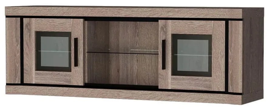 Vitrină Douglas 08 (cu iluminat LED) (Stejar trufă). 1055561