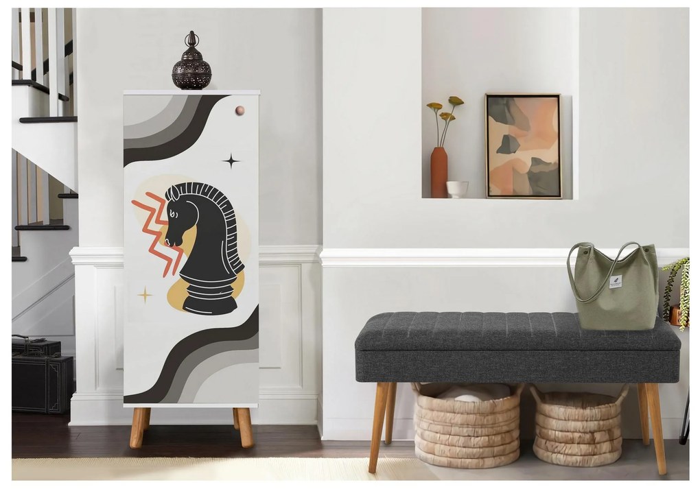 Mobilier hol Beside 2 (alb + antracit). 1094025