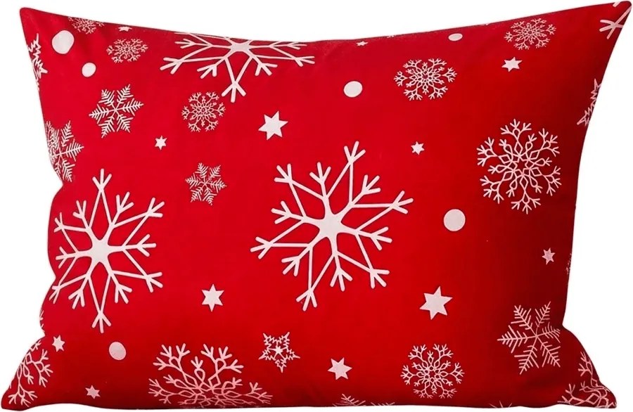 Fata de perna din microfibra SNOWFALL 50x70 cm, rosu