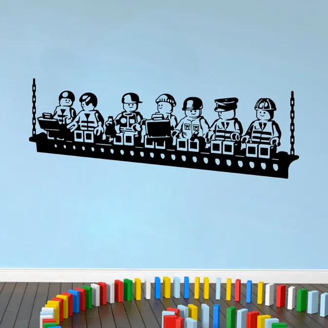Autocolant de perete "Personaje Lego" 56x150cm