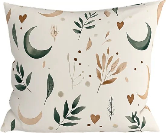 Husa de perna din microfibra BOHO MOON 45x45 cm, crem