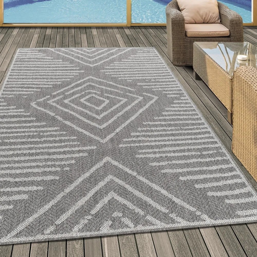 Covor de exterior gri 80x150 cm Aruba – Ayyildiz Carpets