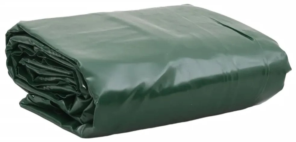 vidaXL Prelată, verde, 3,5x5 m, 650 g/m²