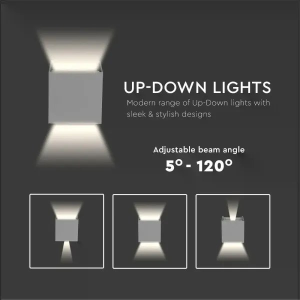 Aplică LED de exterior LED/5W/230V 3000K IP65 gri