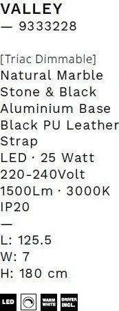 Lustra LED suspendata design decorativ VALLEY L-125,5cm