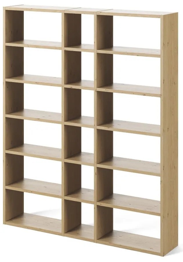 Bibliotecă TemaHome Pombal, lățime 182 cm, maro deschis