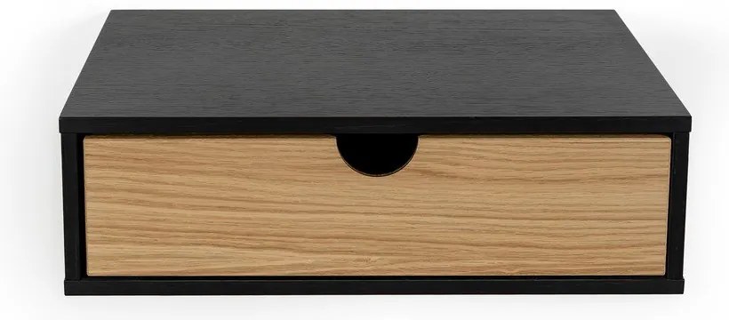Noptieră de perete Woodman Farsta, negru