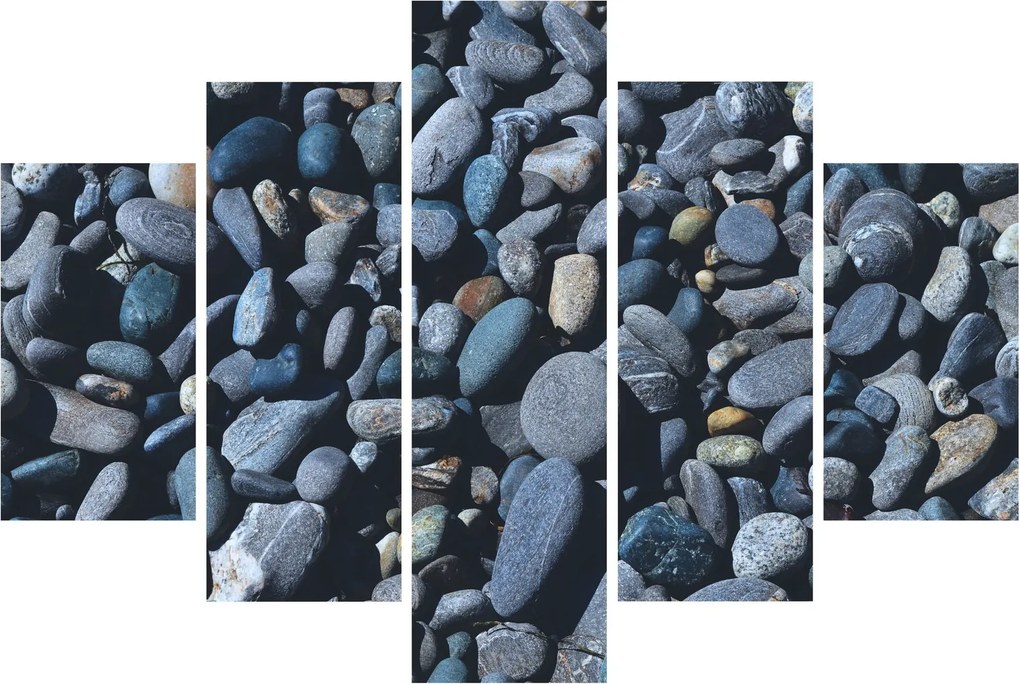 Tabloul cu pietre pe plajă (150x105 cm)