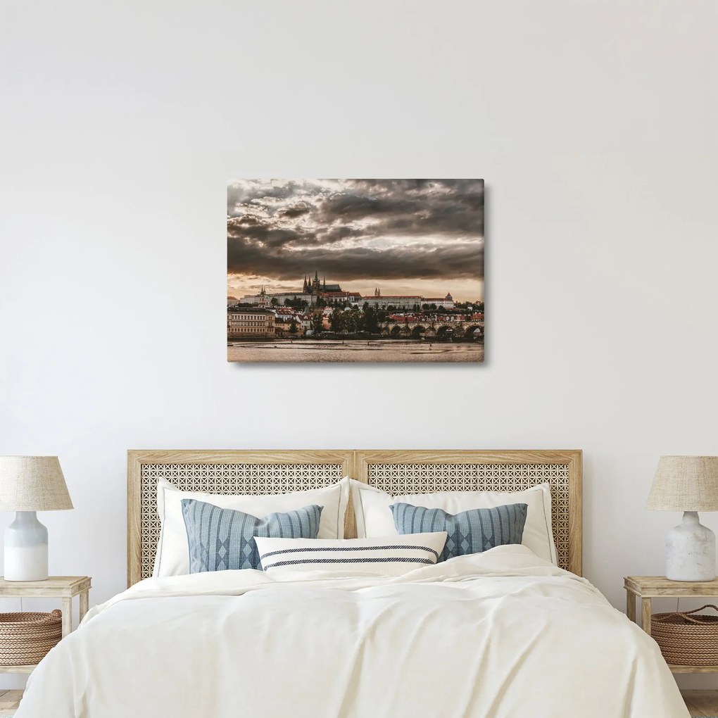 Tablou Castelului Praga în amurg (70x50 cm)