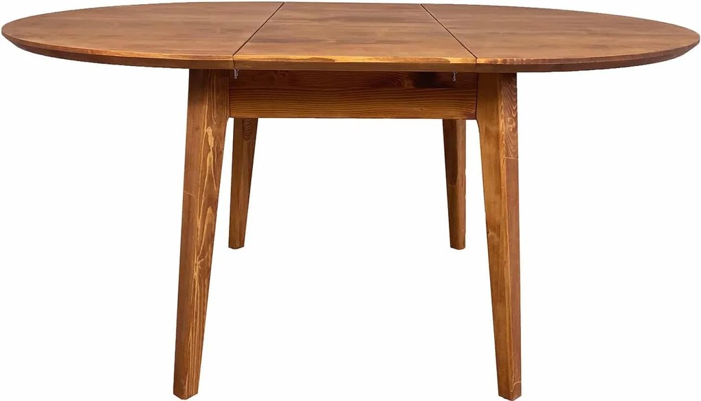 Masă lemn masiv Dining Rotundă Extensibilă Timeless 110/150x76 cm Whisky