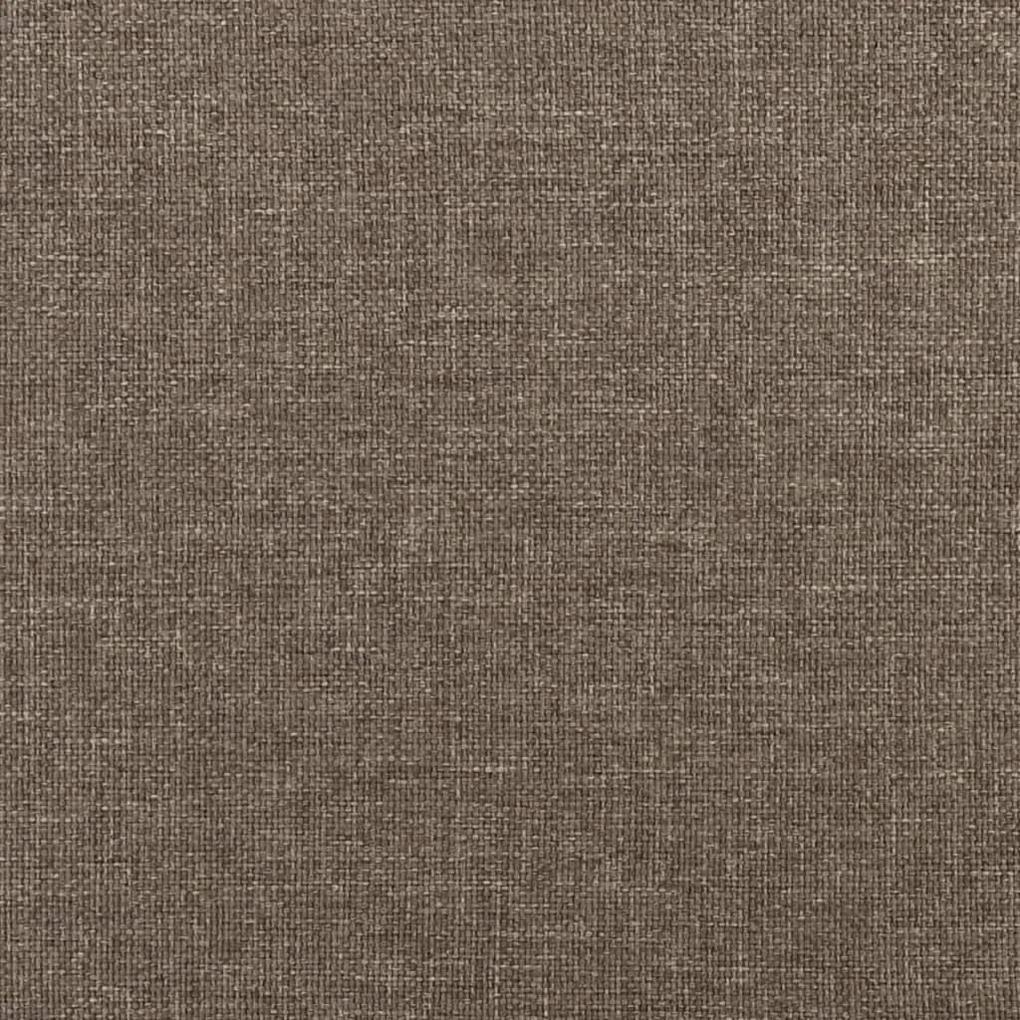 Fotoliu canapea cu taburet, taupe, 60 cm, material textil Gri taupe, 92 x 77 x 80 cm