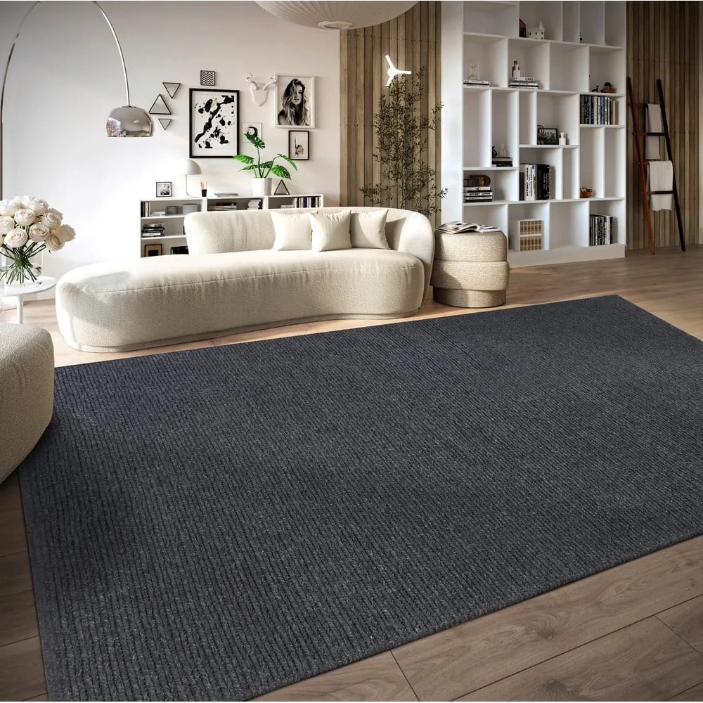 Covor gri închis țesut manual din lână 80x150 cm Francois – Villeroy&amp;Boch