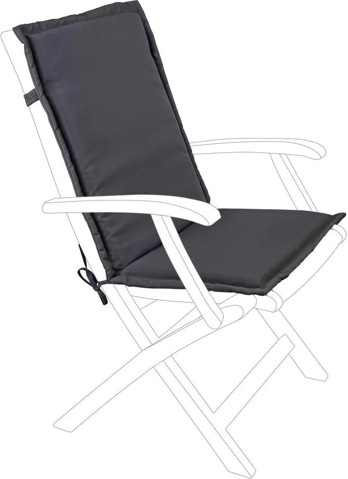 Perna scaun gradina din textil gri Olefin 45 cm x 94 cm x 3 h