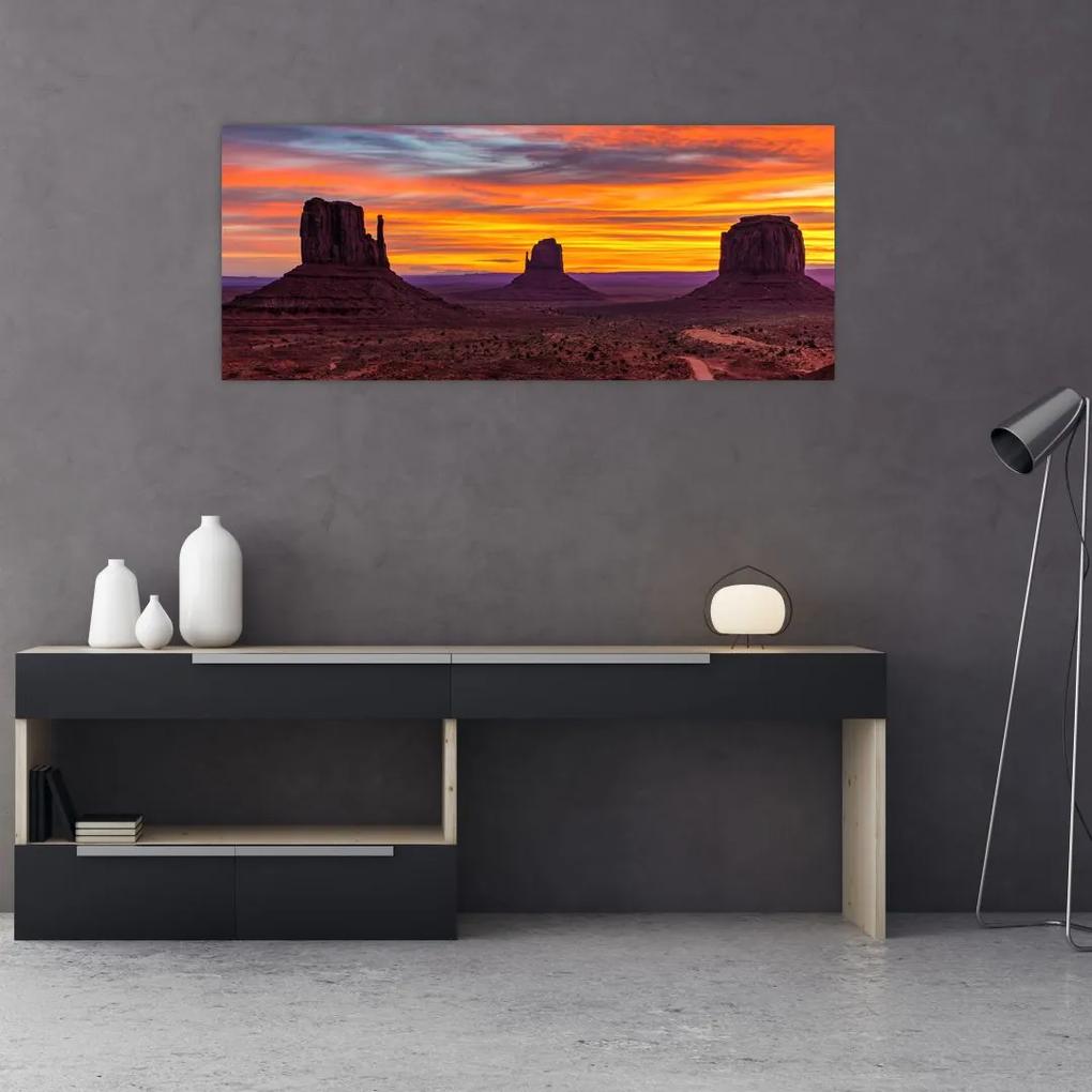 Tablou - Monumentul Valley în Arizona (120x50 cm), în 40 de alte dimensiuni noi