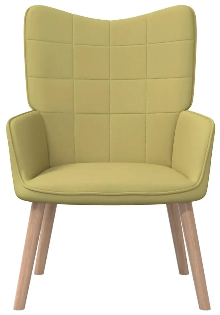 327924 vidaXL Scaun de relaxare, verde, material textil