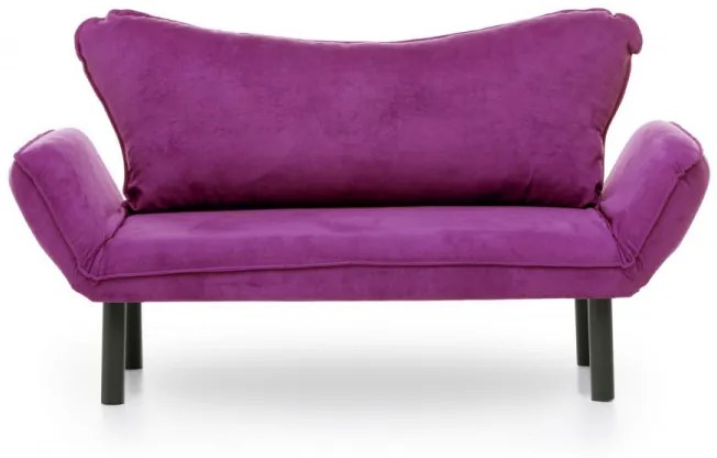 Canapea Extensibilă cu 2 Locuri Chatto, 140 x 70 x 65 cm, Mov