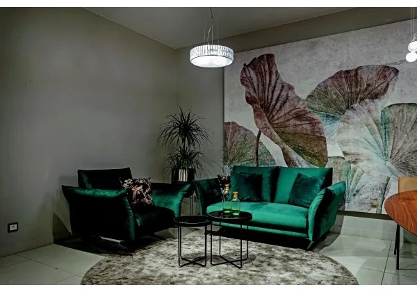 Lustră pe cablu MAXLIGHT P0236 DIAMANTE 5xG9/42W/230V d. 38 cm crom