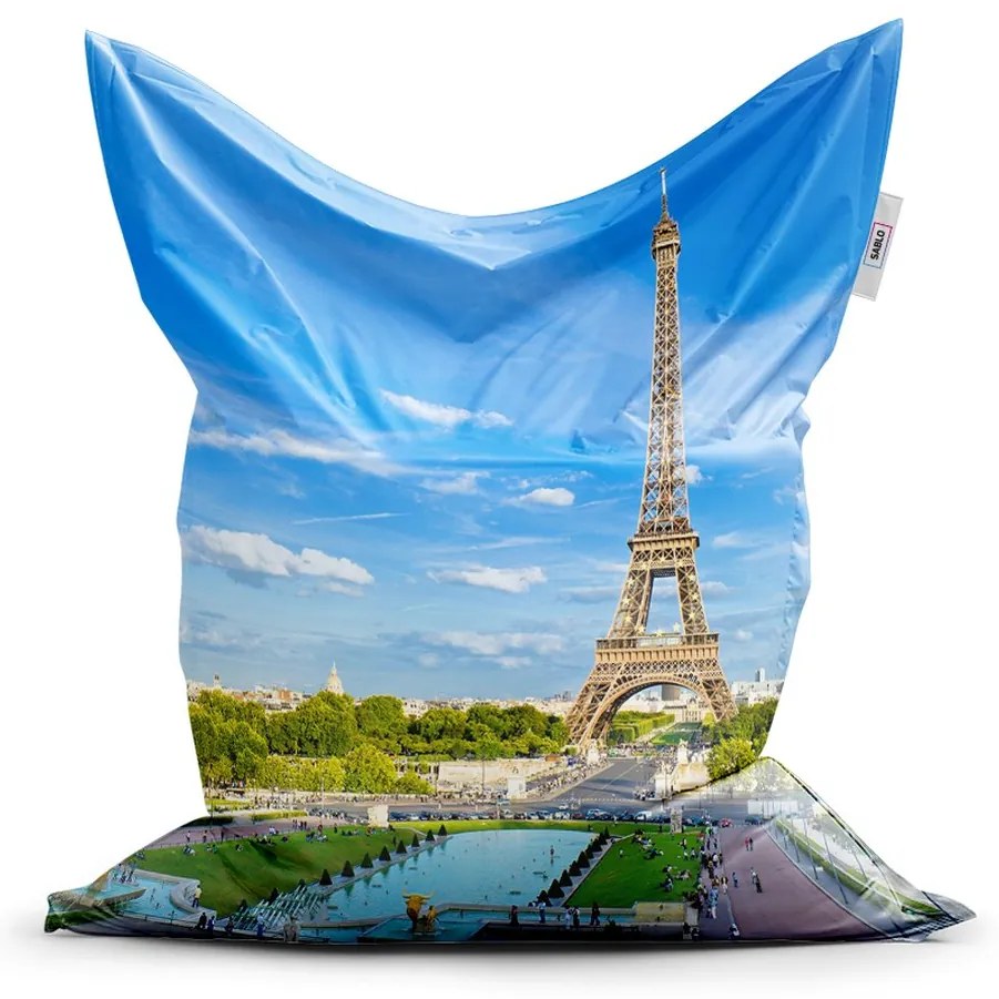 Sac de șezut Classic Eiffel Tower 5 - pentru copii, albastru