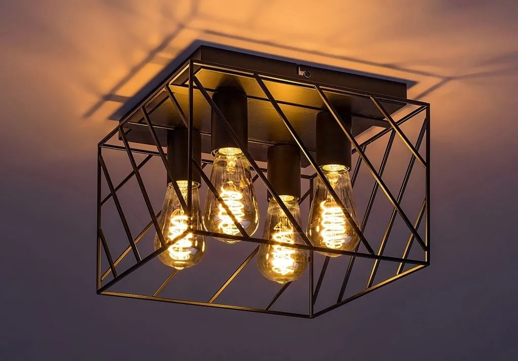 Plafoniera design modern Boroo negru
