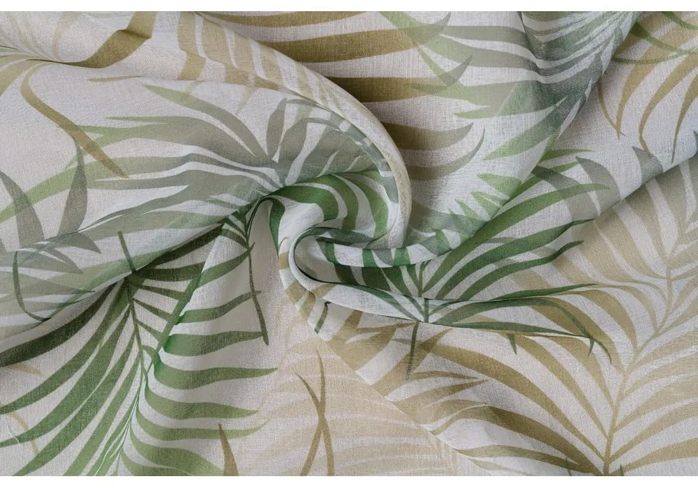 Perdea verde-bej 300x260 cm Palmas – Mendola Fabrics