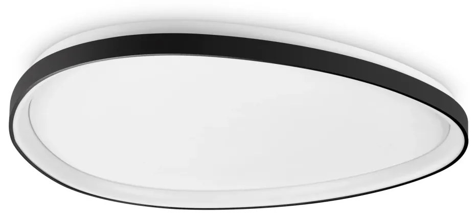 Plafoniera LED design circular Gemini pl d081 on-off 2700k negru