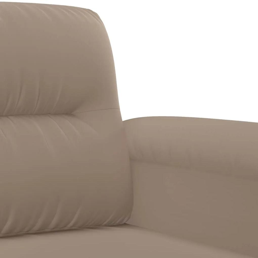 Canapea cu 3 locuri, gri taupe, 180 cm, tesatura microfibra Gri taupe, 210 x 77 x 80 cm