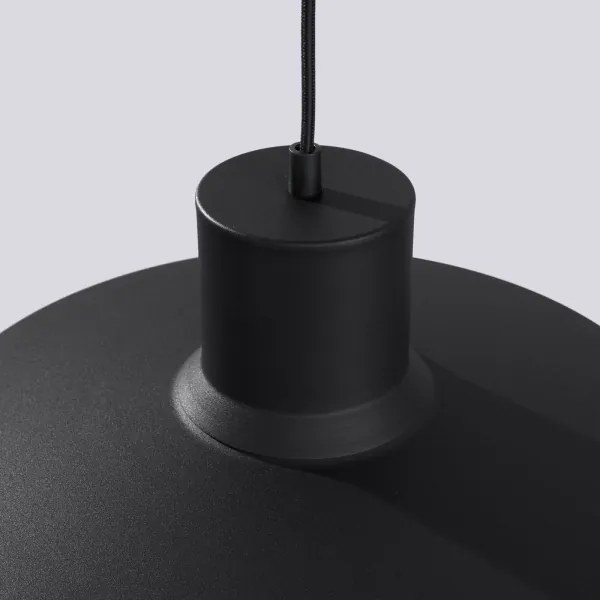 Lustră pe cablu Sollux SL.1703 BILO 1xE27/15W/230V d. 35 cm negru