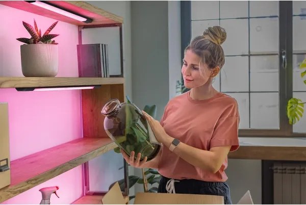 Osram - Corp de iluminat LED RGBW sub-dulap, dimmabil, cu senzor, LINEAR EDGE LED/8W/230V, negru + telecomandă