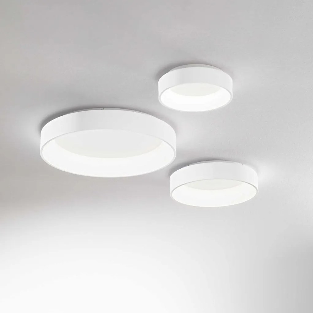Plafoniera LED design modern Ziggy pl d45 alba