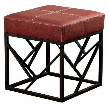 Taburet Koza, Piele Artificiala, Rosu Bordo