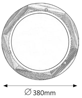 Brilagi - Plafonieră ORBIS 2xE27/60W/230V, diametru 38 cm, pin