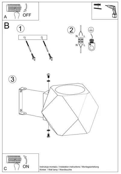 Aplică WOODY 1xG9/40W/230V Sollux SL.1008