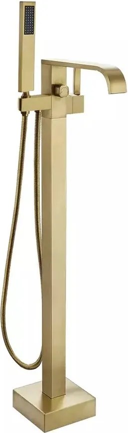 Baterie cada - dus freestanding Rea Carat auriu periat