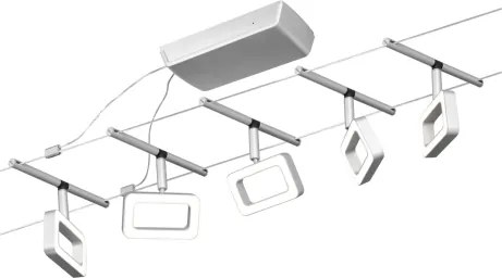 Paulmann 94481 - Set 5 spoturi LED de 4,8 W pentru sistem pe cablu 230 V