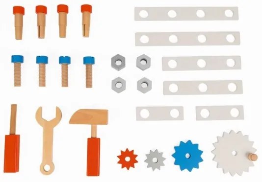 Janod - Premergător din lemn cu unelte BRICOKIDS