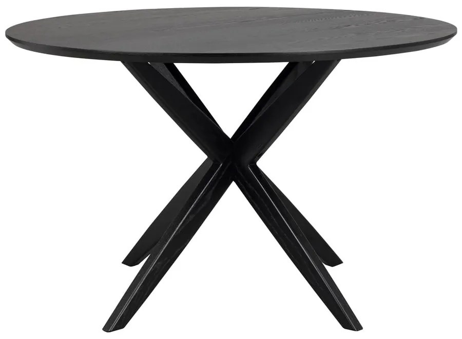 Masă de dining rotundă cu blat cu aspect de lemn de stejar 120x120 cm Calverton - Rowico