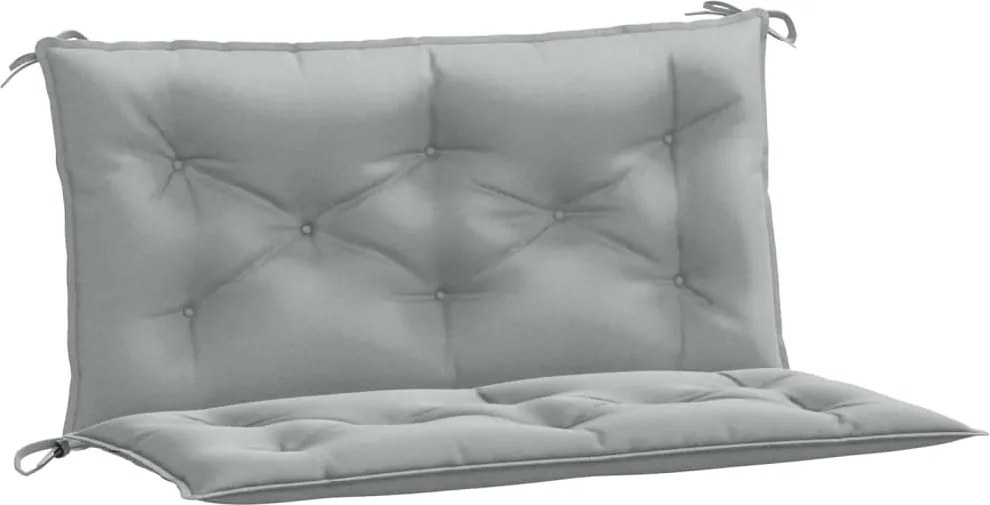 vidaXL Pernă bancă de grădină 2db melanj gri deschis 100x50x7cm textil