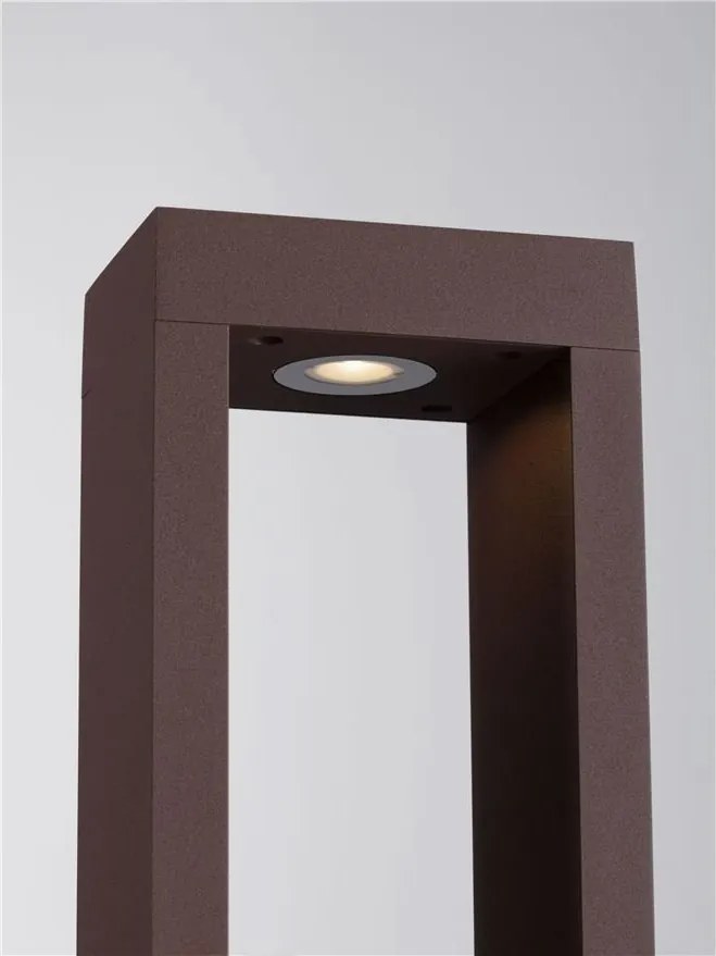 Stalp exterior LED 2700K IP65 DOLIX corten, H-30cm