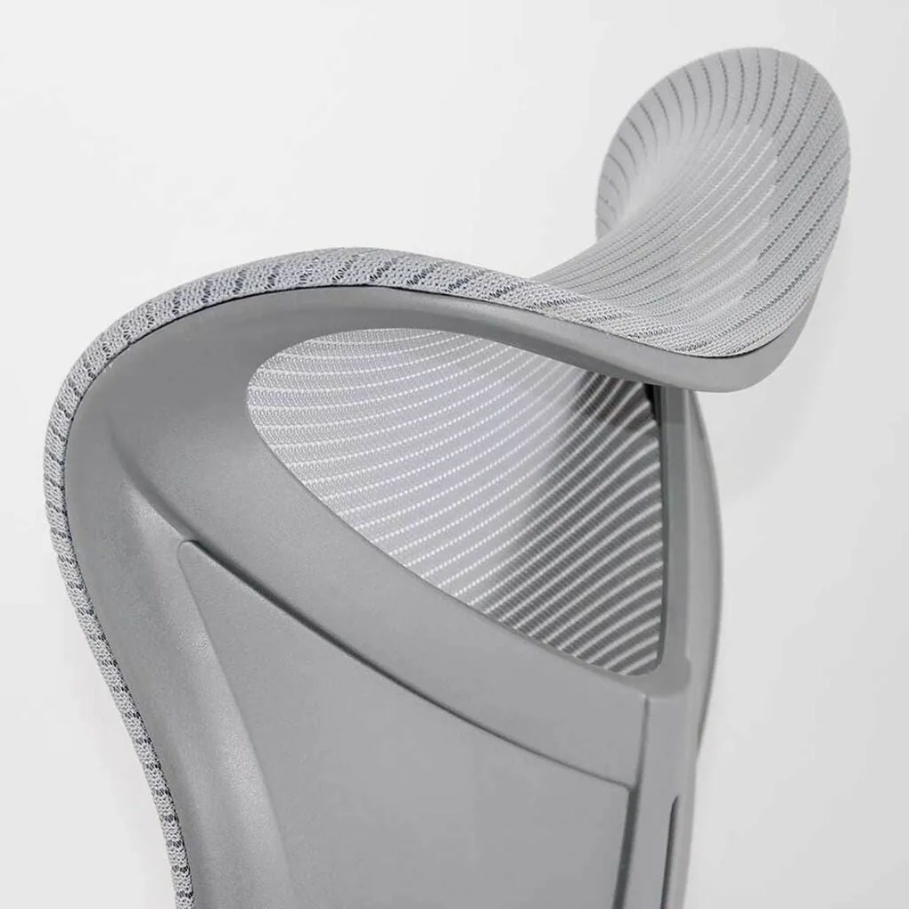 Scaun de birou ergonomic cu suport lombar si spatar inalt OFF 634 gri