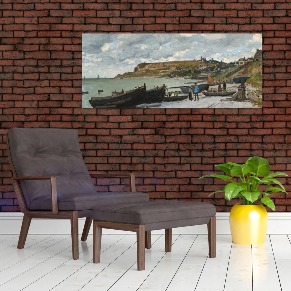 Tablou - Claude Monet, Sainte Adresse, reproducere (120x50 cm)