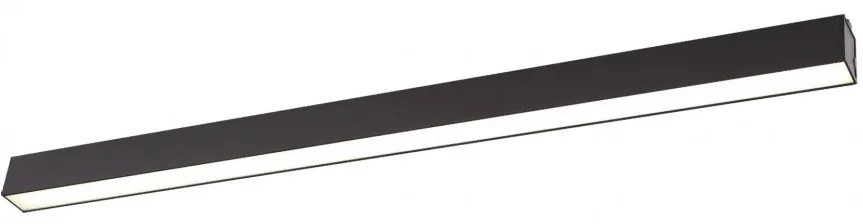 Plafoniera LED dimabila design modern LINEAR, 4000K negru C0175D MX