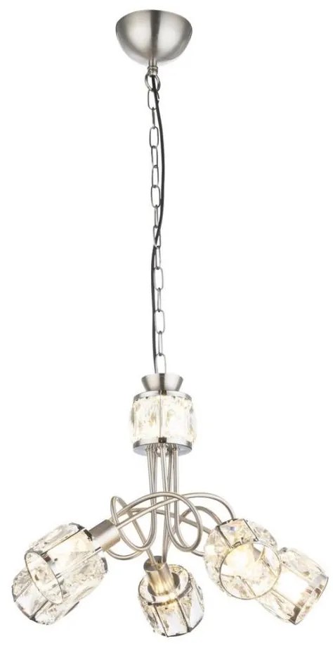 Globo 54356-5H - Candelabru LED KRIS 5xE14/40W/230V + LED/5W pe șir