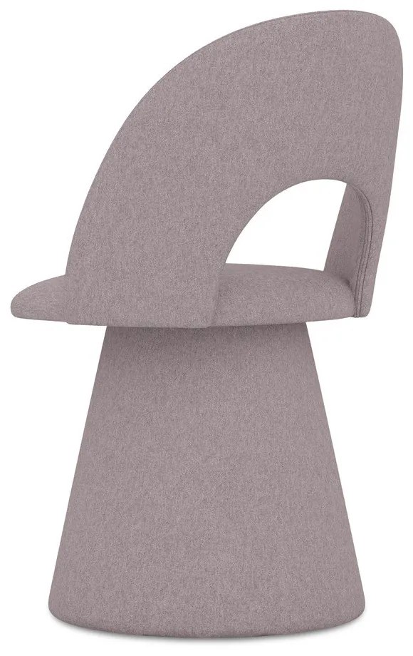 Scaun de sufragerie mov lavandă tapițat Kalo – Makamii