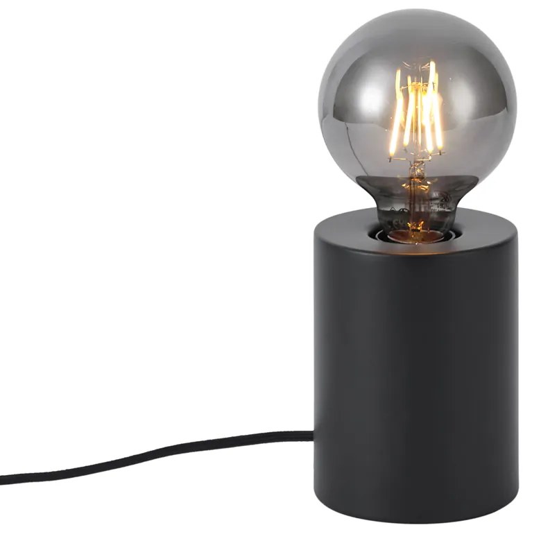 Lampă de masă modernă neagră 13cm - Cylinder