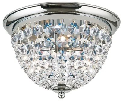 Plafonieră de cristal Orion DLU 1840/35 PLAFOND 3xE27/40W/230V d. 35 cm crom