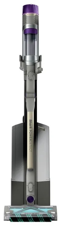 Aspirator vertical Shark IP3251EUT, 380W, 0.7 L, PowerDetect, Brat rabatabil, Autonomie 70 min, Gri/Violet