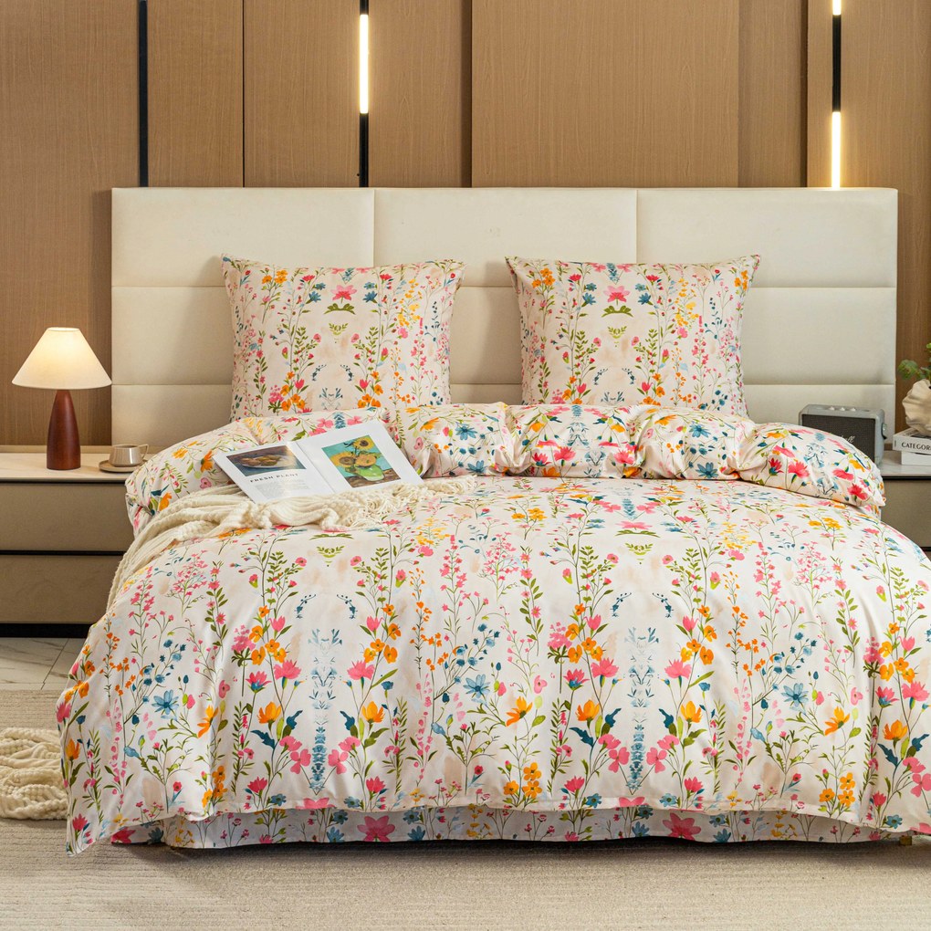 Lenjerie de pat din microfibra MILLEFLEUR colorata Dimensiune lenjerie de pat: 70 x 90 cm | 140 x 200 cm