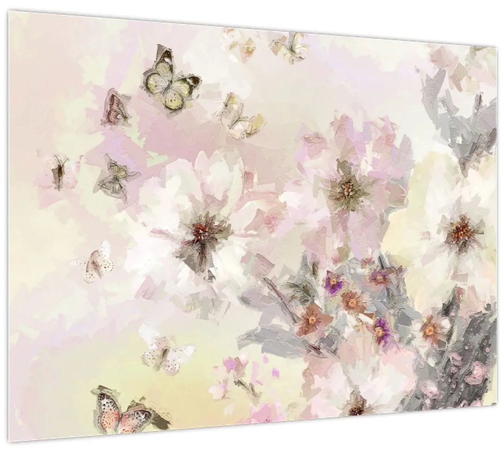 Tablou - Flori,pictură (70x50 cm)