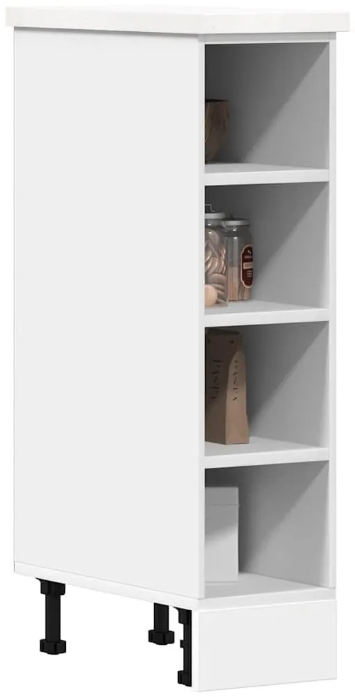 vidaXL Dulap inferior &quot;Riga&quot; alb 20x44,5x81,5 cm lemn prelucrat