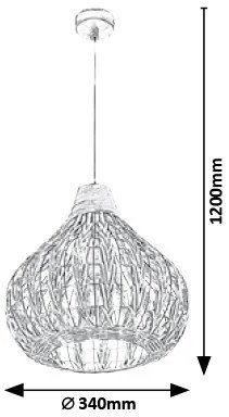 Lustra / Pendul design natural Zahara 7604 RX